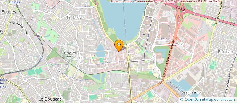 localisation de l'entreprise ANIMATION CONSEIL COMMUNICATION BAT GIRO  BRUGES