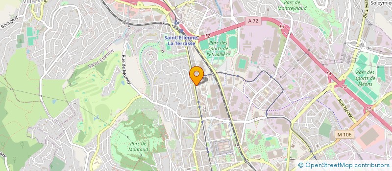 localisation de l'entreprise ANIMATION CREAT GESTION SERVIC BOOMERANG à SAINT-ETIENNE