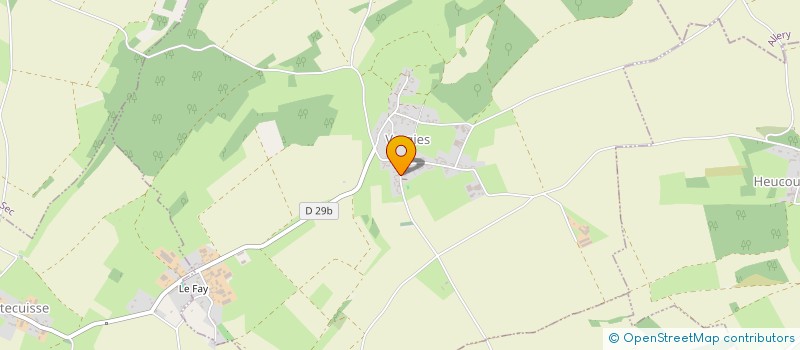 localisation de l'entreprise ANIMATION DES JEUNES ET DES AINES DE LA COMMUNE DE VERGIES  VERGIES