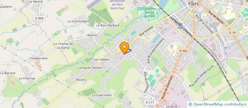 localisation de l'entreprise ANIMATION DES QUARTIERS APAQ à FLERS