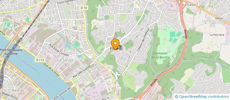 localisation de l'entreprise ANIMATION DJ 33  FLOIRAC