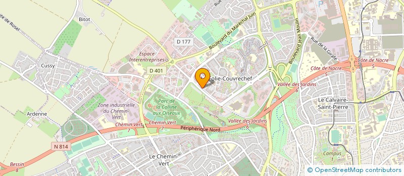 localisation de l'entreprise ANIMATION EMPLOI CALVADOS à CAEN