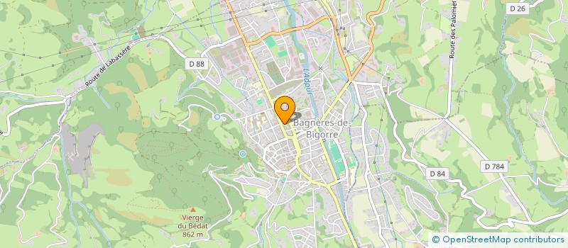 localisation de l'entreprise ANIMATION ET GESTION D'ORGANISMES PRIVES à BAGNERES-DE-BIGORRE