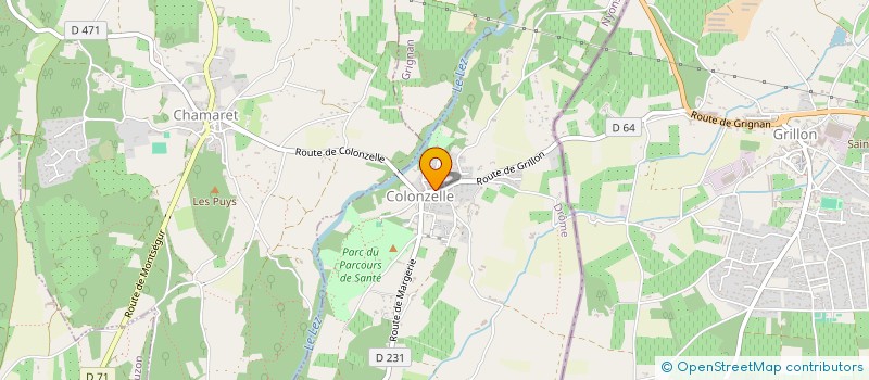 localisation de l'entreprise ANIMATION ET LOISIRS CHAMARETOIS  CHAMARET