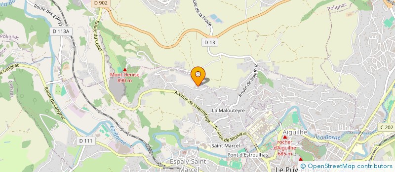 localisation de l'entreprise ANIMATION ET LOISIRS CULTURELS  ESPALY-SAINT-MARCEL