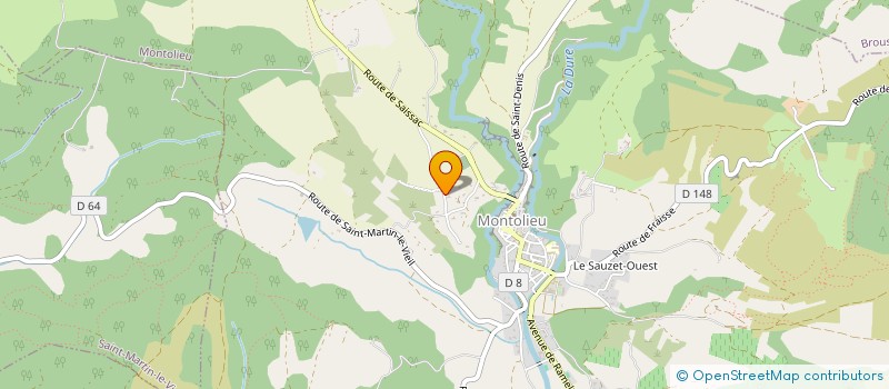 localisation de l'entreprise ANIMATION ET LOISIRS EN MONTAGNE NOIRE  CUXAC-CABARDES