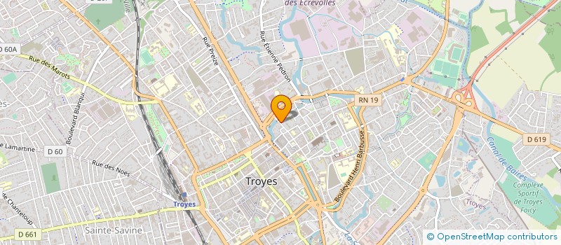 localisation de l'entreprise ANIMATION ET RESTAURATION SOCIALE à TROYES