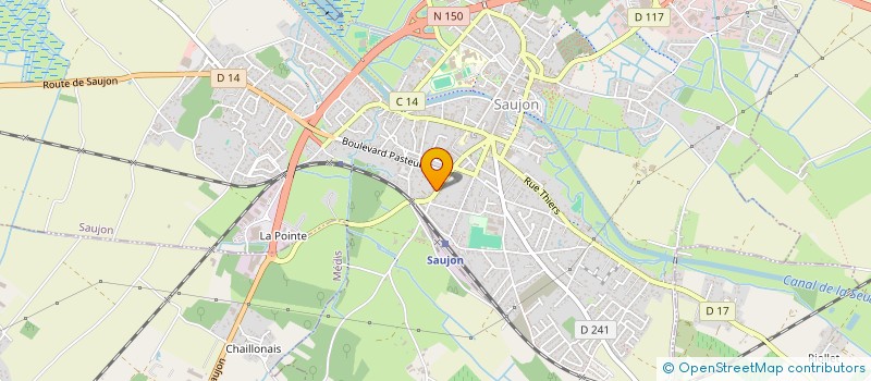 localisation de l'entreprise ANIMATION ET TRADITION EN PAYS DE SEUDRE  SAUJON