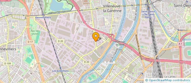 localisation de l'entreprise ANIMATION FACTORY  VILLENEUVE-LA-GARENNE