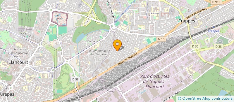 localisation de l'entreprise ANIMATION FOOT  TRAPPES