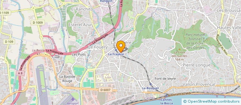 localisation de l'entreprise ANIMATION FORME AZUR  CANNES