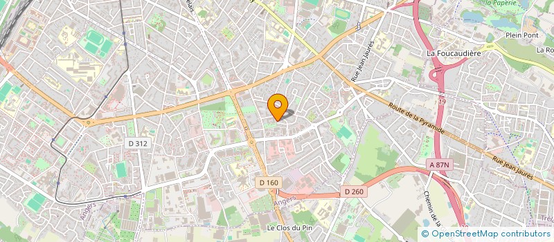 localisation de l'entreprise ANIMATION JEUNES VACANCES à ANGERS