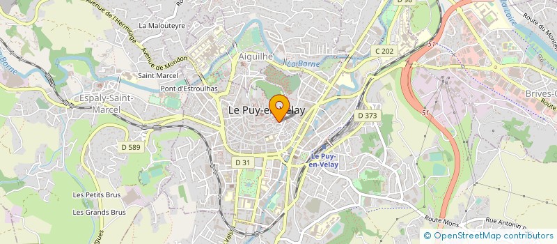 localisation de l'entreprise ANIMATION JEUNESSE 43 à LE PUY-EN-VELAY