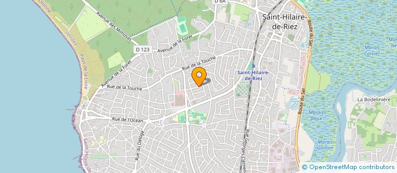 localisation de l'entreprise ANIMATION JEUNESSE ET FORMATION  SAINT-HILAIRE-DE-RIEZ