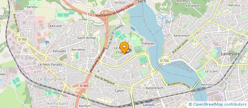 localisation de l'entreprise ANIMATION JEUNESSE KERYADIME à LORIENT