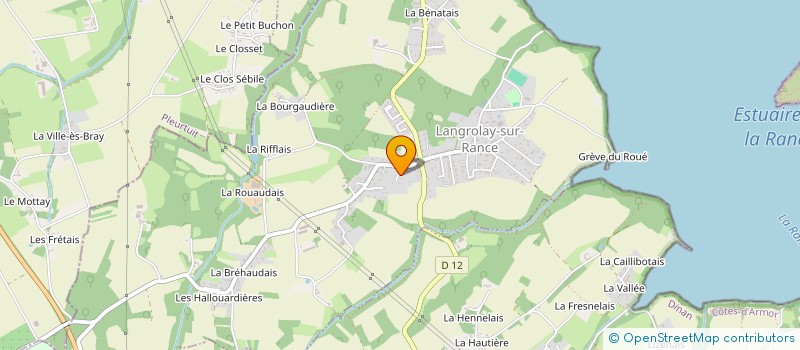 localisation de l'entreprise ANIMATION JEUNESSE LANGROLAY  LANGROLAY-SUR-RANCE