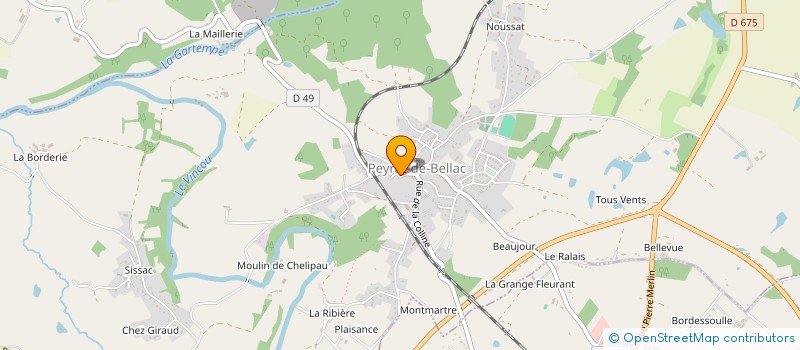 localisation de l'entreprise ANIMATION LOCATION SERVICE à PEYRAT-DE-BELLAC