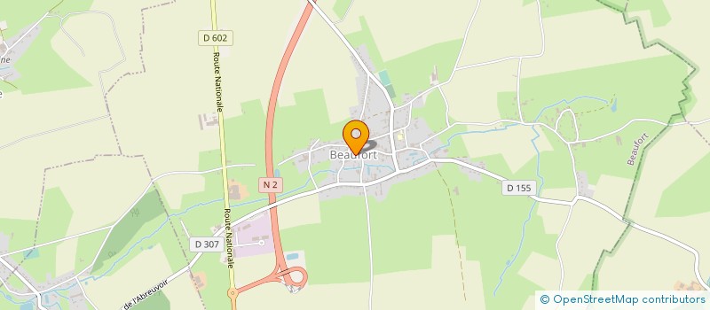 localisation de l'entreprise ANIMATION LOISIRS  BEAUFORT