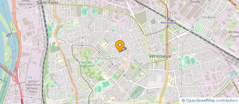 localisation de l'entreprise ANIMATION LOISIRS CULTURE ET SOLIDARITE  VENISSIEUX