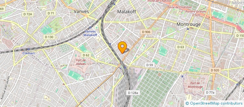 localisation de l'entreprise ANIMATION LOISIRS FAMIL ACTION SOCIALE  MALAKOFF