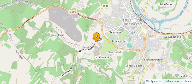 localisation de l'entreprise ANIMATION LOISIRS RESIDENCE F GAILLARD à CHATEAUNEUF-SUR-CHARENTE