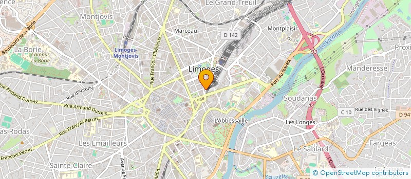 localisation de l'entreprise ANIMATION MARIAGE KARAKOE 65 à LIMOGES