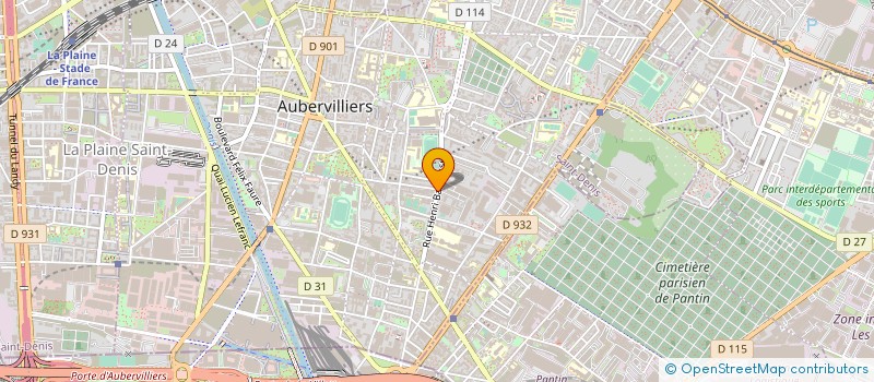 localisation de l'entreprise ANIMATION MERCHANDISING  AUBERVILLIERS