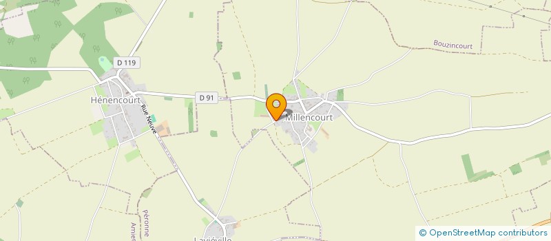 localisation de l'entreprise ANIMATION MUSCICALE GINO CAMASTRO  MILLENCOURT