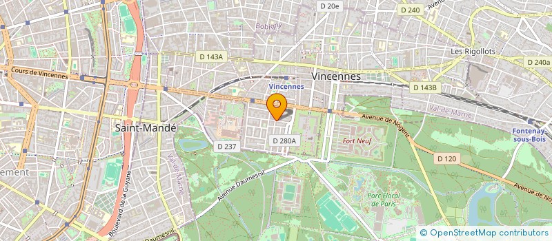 localisation de l'entreprise ANIMATION MUSIC LENDS à VINCENNES