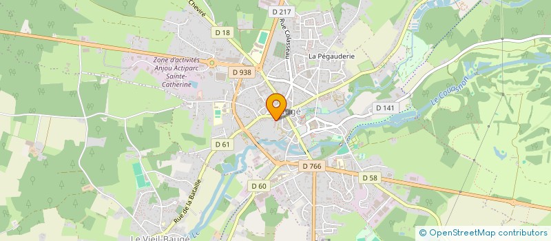 localisation de l'entreprise ANIMATION PASTORALE DU BAUGEOIS VALLEE  BAUGE-EN-ANJOU