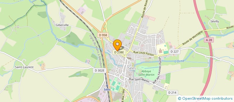 localisation de l'entreprise ANIMATION PASTORALE ENS CATHO DE L'ORNE à SEES