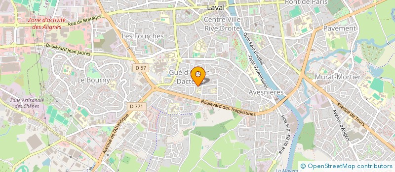 localisation de l'entreprise ANIMATION QUARTIER DE LA DORTERIE à LAVAL