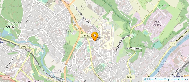 localisation de l'entreprise ANIMATION QUARTIERS RESSOURCES ET LOGIST à PONTOISE
