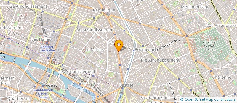 localisation de l'entreprise ANIMATION RECHERCHES CHOREGRAPHIQUES  PARIS