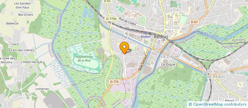 localisation de l'entreprise ANIMATION REDON CAMPUS  REDON