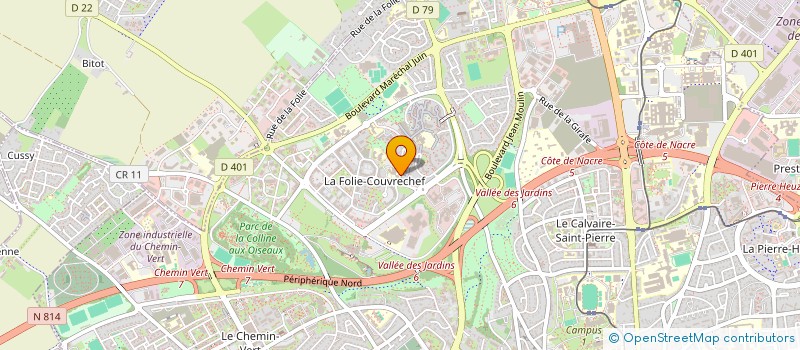 localisation de l'entreprise ANIMATION SAINTE URSULE (' A STE URS ') à CAEN