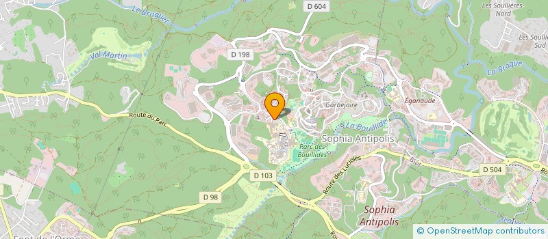 localisation de l'entreprise ANIMATION SCIENTIFIQUE ET TECHNOLOGIQUE POUR L'EDUCATION A L'ENVIRONNEMENT ET AUX RISQUES MAJEURS à VALBONNE