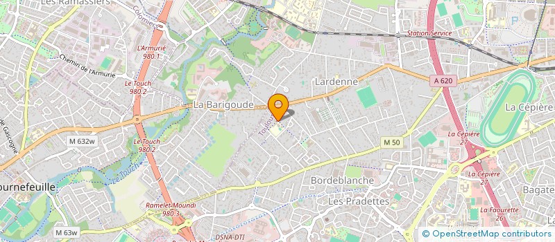 localisation de l'entreprise ANIMATION SOCIALE ET SOLIDAIRE DES QUARTIERS OUEST TOULOUSAINS à TOULOUSE