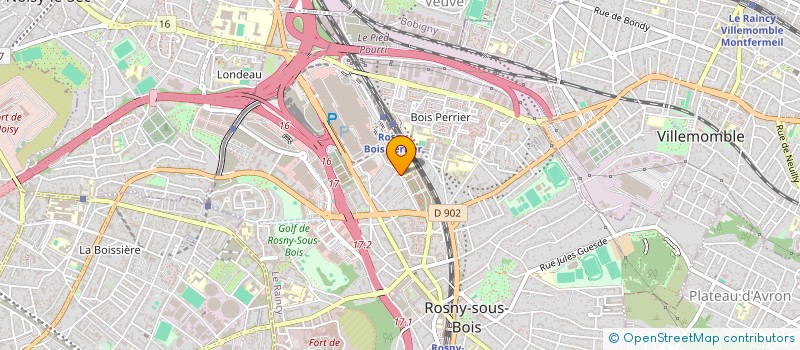 localisation de l'entreprise ANIMATION SOLIDARITE FORMATION (ASF) à ROSNY-SOUS-BOIS