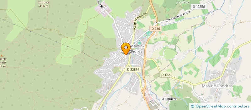 localisation de l'entreprise ANIMATION ST MARTINOISE  SAINT-MARTIN-DE-LONDRES