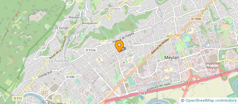 localisation de l'entreprise ANIMATION SUBAQUATIQUE ET LUDIQUE CORENC  CORENC