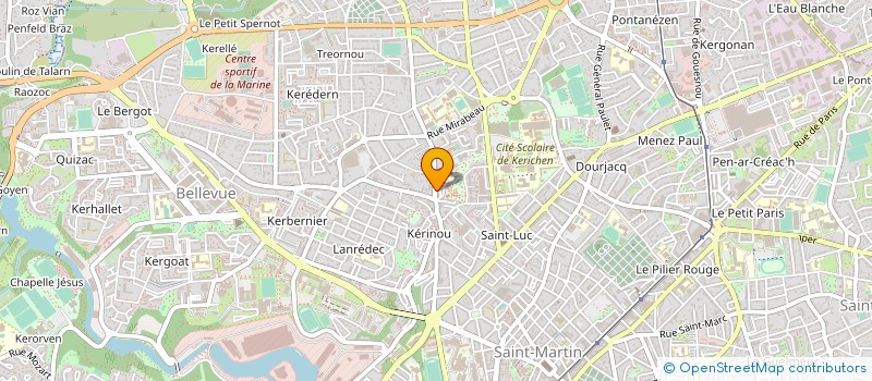 localisation de l'entreprise ANIMATION VACANCES ET LOISIRS à BREST