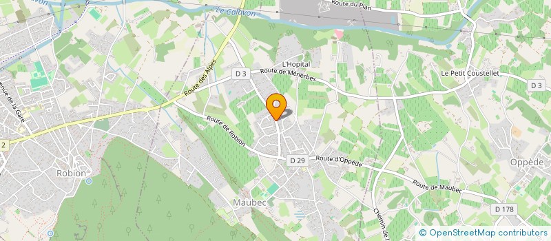 localisation de l'entreprise ANIMATION VAUCLUSIENNE EDUCATION CULTURE  MAUBEC