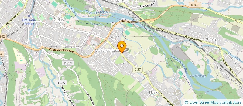 localisation de l'entreprise ANIMATION VELO CLUB MAZEROIS  MAZERES-LEZONS