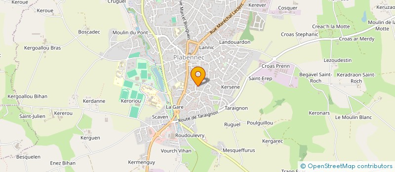 localisation de l'entreprise ANIMATIONS ABERS ACTIVITES à PLABENNEC