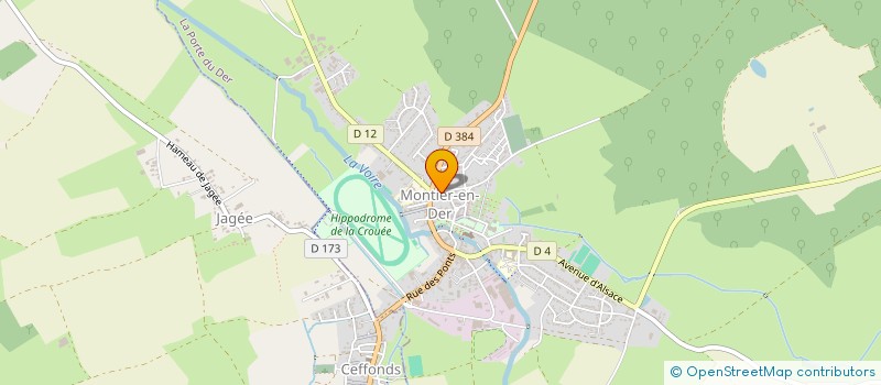 localisation de l'entreprise ANIMATIONS CULTURELLES DERVOISE à LA PORTE DU DER