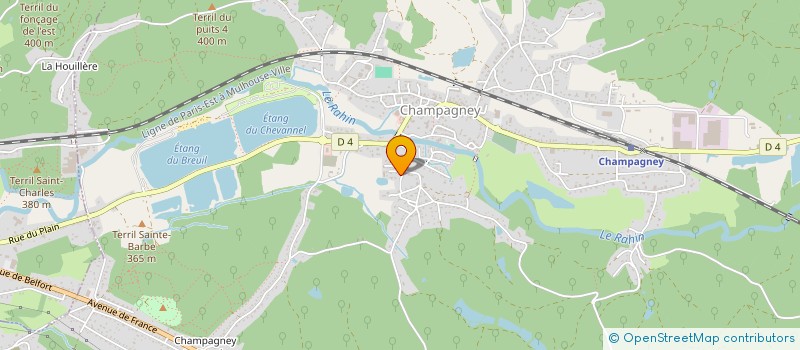 localisation de l'entreprise ANIMATIONS DE LA VALLEE DU RAHIN  CHAMPAGNEY