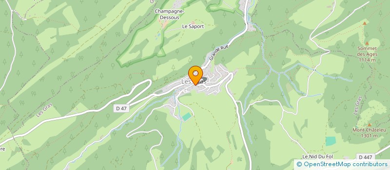 localisation de l'entreprise ANIMATIONS ET EVENEMENTS DANS LE VAL DE MORTEAU  LES GRAS