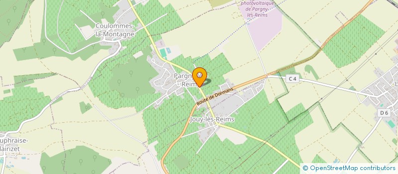 localisation de l'entreprise ANIMATIONS ET LOISIRS DE PARGNY  PARGNY-LES-REIMS