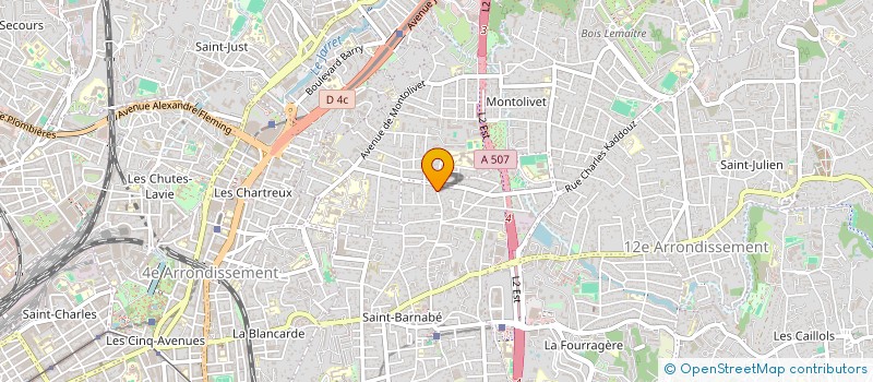 localisation de l'entreprise ANIMATIONS LOISIRS DE BOIS LUZY à MARSEILLE